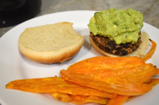 black bean burger